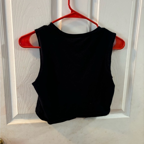 Black Crop Top - Picture 2 of 2